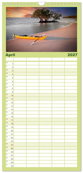 Kajak Abenteuer (CALVENDO Familienplaner 2027)