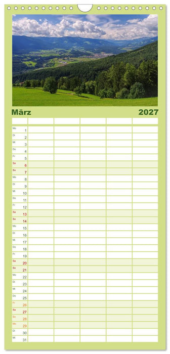 Pustertal - Das grüne Tal Südtirols (CALVENDO Familienplaner 2027)