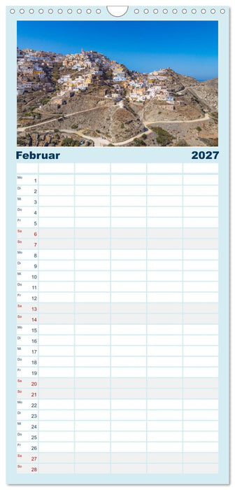Karpathos - Malerische Insel in der Ägäis (CALVENDO Familienplaner 2027)
