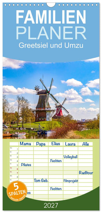Greetsiel und Umzu (CALVENDO Familienplaner 2027)