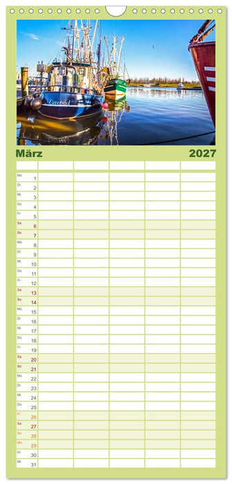 Greetsiel und Umzu (CALVENDO Familienplaner 2027)