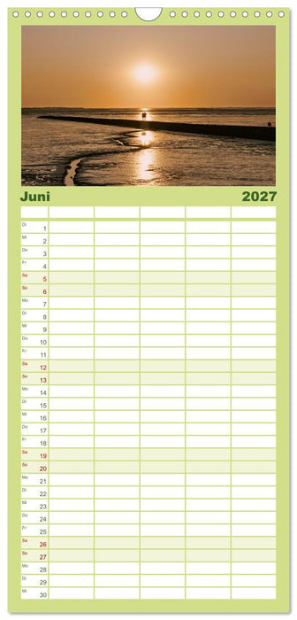 Küstenregionen Deutschland (CALVENDO Familienplaner 2027)