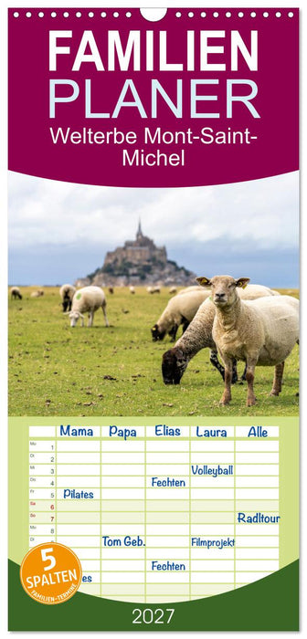 Welterbe Mont-Saint-Michel (CALVENDO Familienplaner 2027)