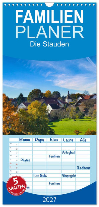 Die Stauden, Naturpark in den westlichen Wälder Augsburgs (CALVENDO Familienplaner 2027)
