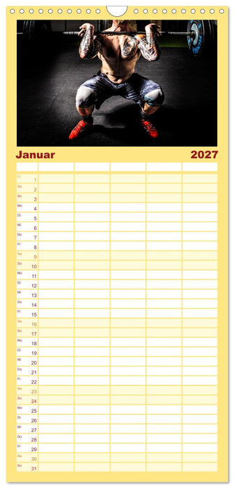 Kraftsport (CALVENDO Familienplaner 2027)