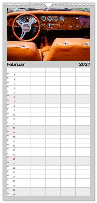 Oldtimer: detailverliebt (CALVENDO Familienplaner 2027)