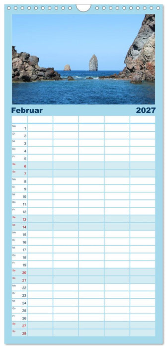 Äolische Inseln (CALVENDO Familienplaner 2027)