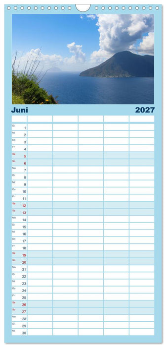 Äolische Inseln (CALVENDO Familienplaner 2027)