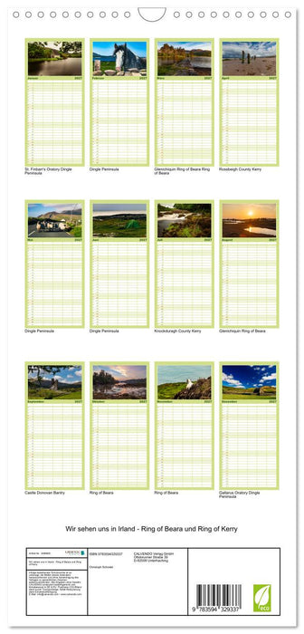Wir sehen uns in Irland - Ring of Beara und Ring of Kerry (CALVENDO Familienplaner 2027)