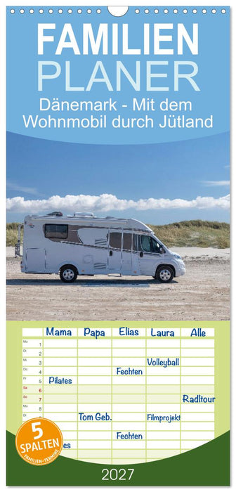 Dänemark - Mit dem Wohnmobil durch Jütland (CALVENDO Familienplaner 2027)