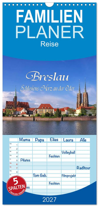 Breslau - Schlesiens Herz an der Oder (CALVENDO Familienplaner 2027)