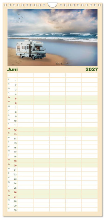 Camping macht glücklich! (CALVENDO Familienplaner 2027)