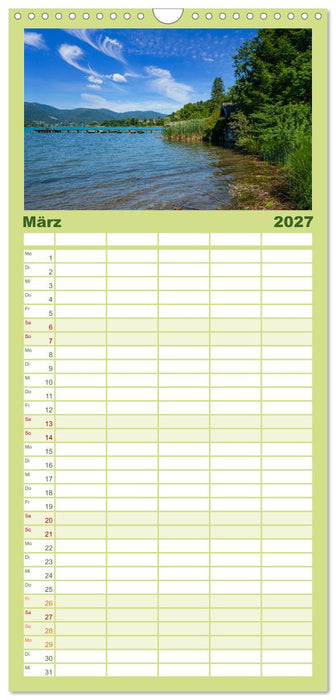 Der Tegernsee - Urlaubsparadies Bayerische Voralpen (CALVENDO Familienplaner 2027)