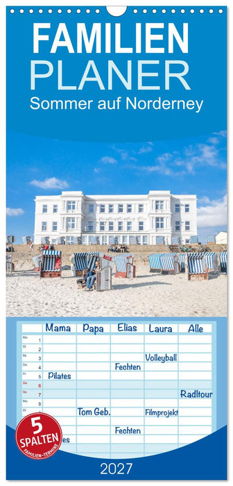 Sommer auf Norderney (CALVENDO Familienplaner 2027)