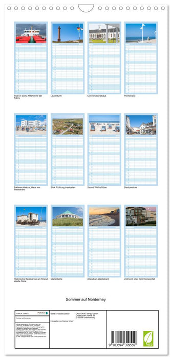 Sommer auf Norderney (CALVENDO Familienplaner 2027)