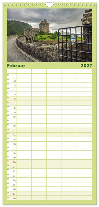 Schottland, Atemberaubender Norden (CALVENDO Familienplaner 2027)
