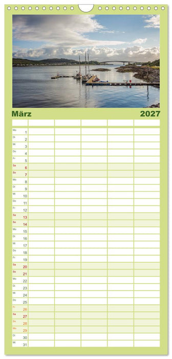 Schottland, Atemberaubender Norden (CALVENDO Familienplaner 2027)