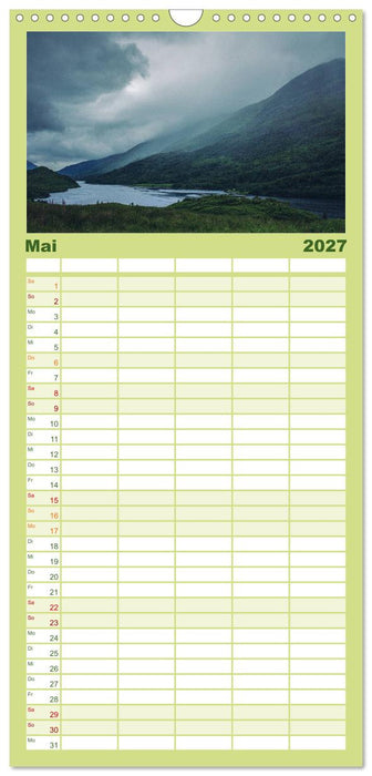 Schottland, Atemberaubender Norden (CALVENDO Familienplaner 2027)