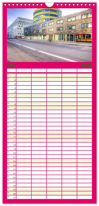 Berlin, so bunt wie das Leben (CALVENDO Familienplaner 2027)