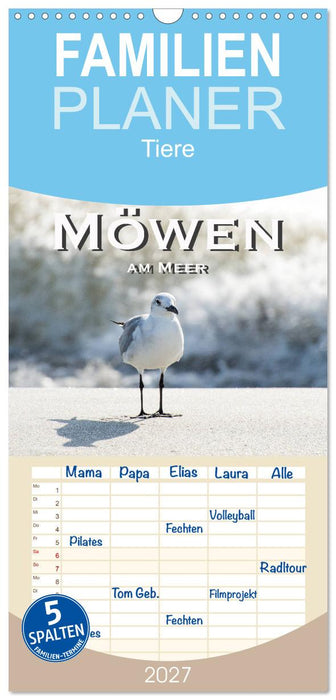 Möwen am Meer (CALVENDO Familienplaner 2027)