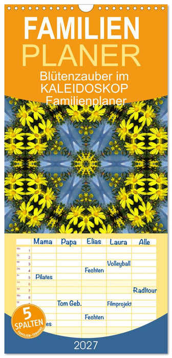 Blütenzauber im KALEIDOSKOP Familienplaner (CALVENDO Familienplaner 2027)