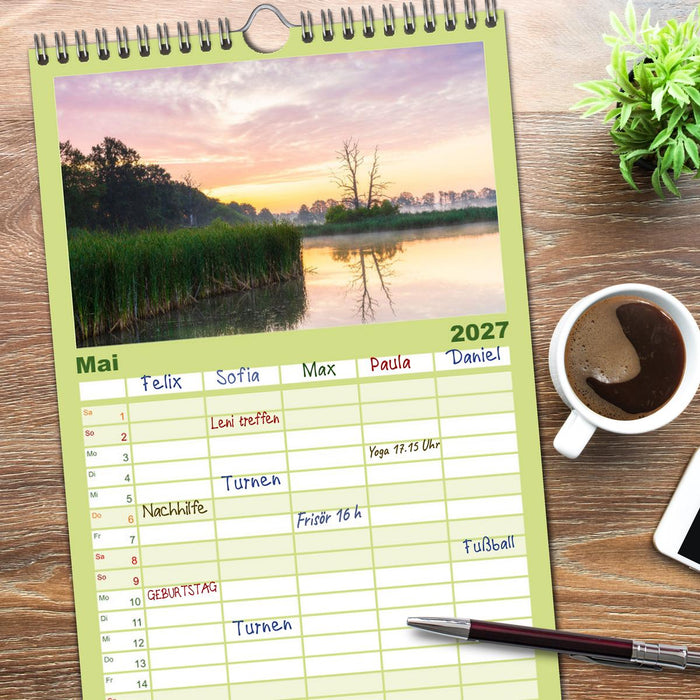 Stille Naturmomente (CALVENDO Familienplaner 2027)