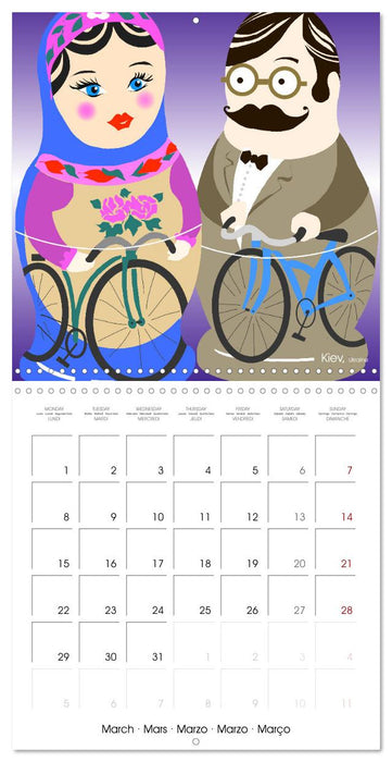 A WORLD OF BICYCLES (CALVENDO Monthly Calendar 2027)