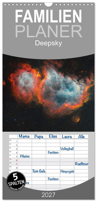 Deepsky 2027 (CALVENDO Familienplaner 2027)