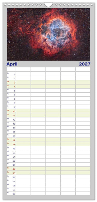 Deepsky 2027 (CALVENDO Familienplaner 2027)