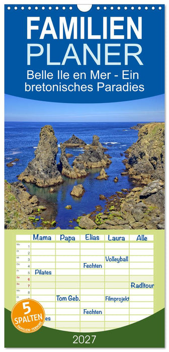 Belle Ile en Mer - Ein bretonisches Paradies (CALVENDO Familienplaner 2027)