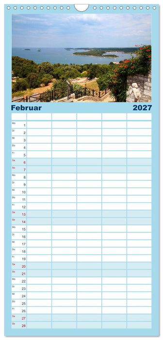 Träumen von Istrien (CALVENDO Familienplaner 2027)