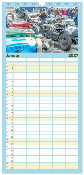 Faszination Jochpassrennen (CALVENDO Familienplaner 2027)
