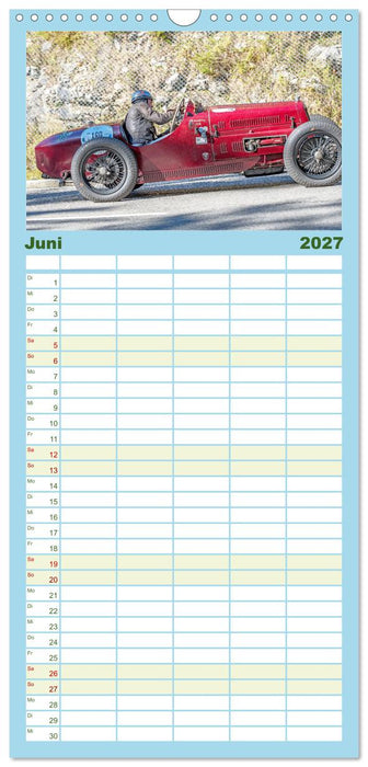 Faszination Jochpassrennen (CALVENDO Familienplaner 2027)
