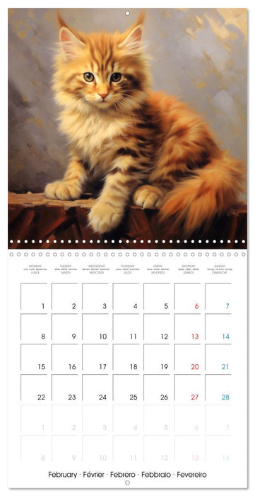 Illustrations Chatons (CALVENDO Calendrier mensuel 2027)