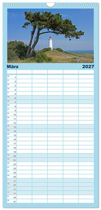 Ostseeinseln Rügen, Hiddensee, Ummanz (CALVENDO Familienplaner 2027)
