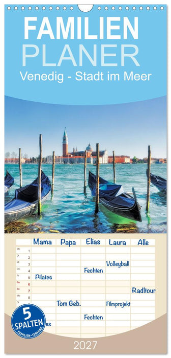 Venedig - Stadt im Meer (CALVENDO Familienplaner 2027)