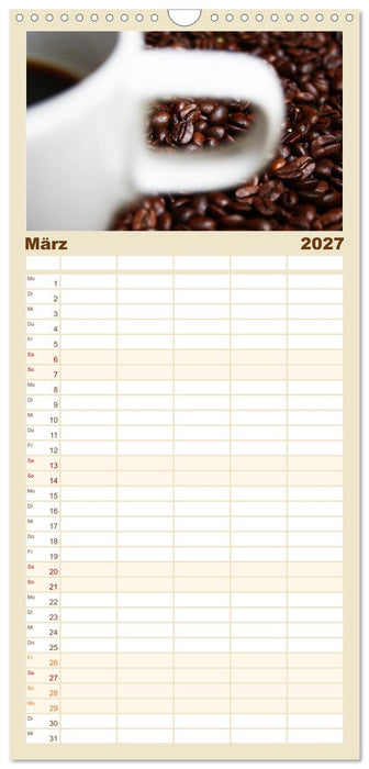 Der Kaffee ist fertig (CALVENDO Familienplaner 2027)