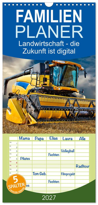 Landwirtschaft - die Zukunft ist digital (CALVENDO Familienplaner 2027)