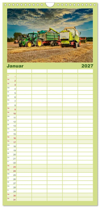 Landwirtschaft - die Zukunft ist digital (CALVENDO Familienplaner 2027)