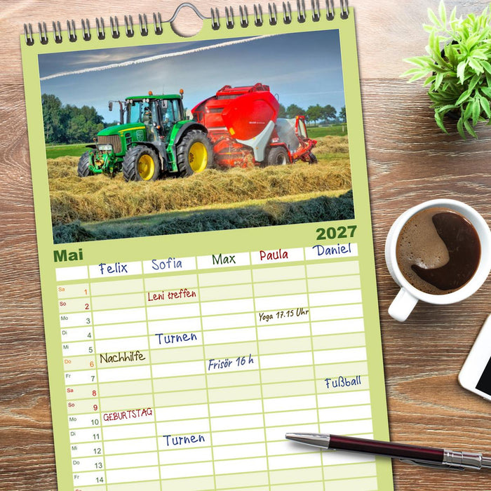 Landwirtschaft - die Zukunft ist digital (CALVENDO Familienplaner 2027)