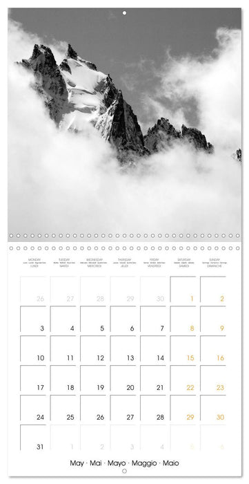 Paysages du Mont-Blanc (CALVENDO Calendrier mensuel 2027)
