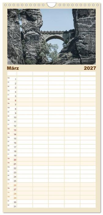 Sächsische Schweiz (CALVENDO Familienplaner 2027)