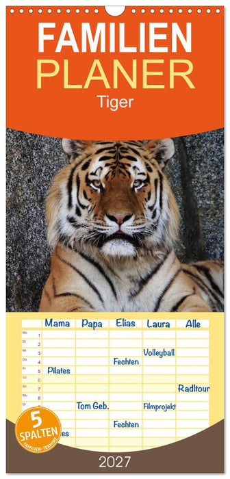 Tiger (CALVENDO Familienplaner 2027)