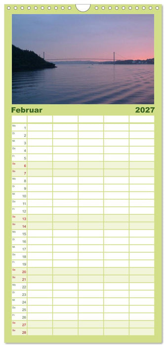 Impressionen von Norwegen entlang der Hurtigruten (CALVENDO Familienplaner 2027)