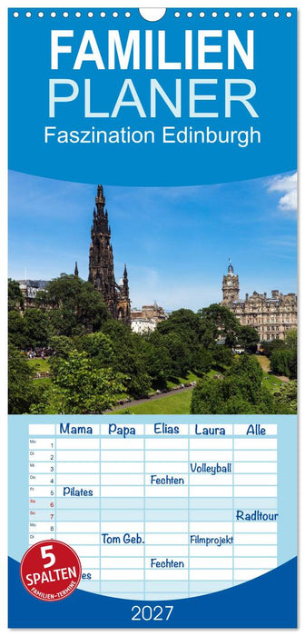 Faszination Edinburgh (CALVENDO Familienplaner 2027)