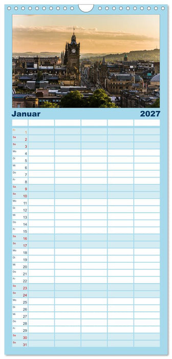 Faszination Edinburgh (CALVENDO Familienplaner 2027)