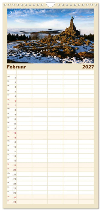 Naturerlebnis im Biosphärenreservat Rhön (CALVENDO Familienplaner 2027)