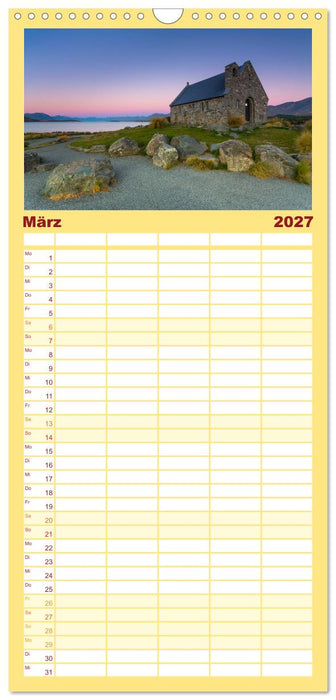 Neuseeland - ein Naturparadies (CALVENDO Familienplaner 2027)
