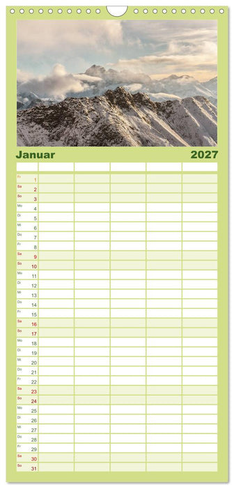 Im Allgäu bei Oberstdorf (CALVENDO Familienplaner 2027)