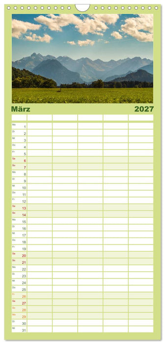 Im Allgäu bei Oberstdorf (CALVENDO Familienplaner 2027)